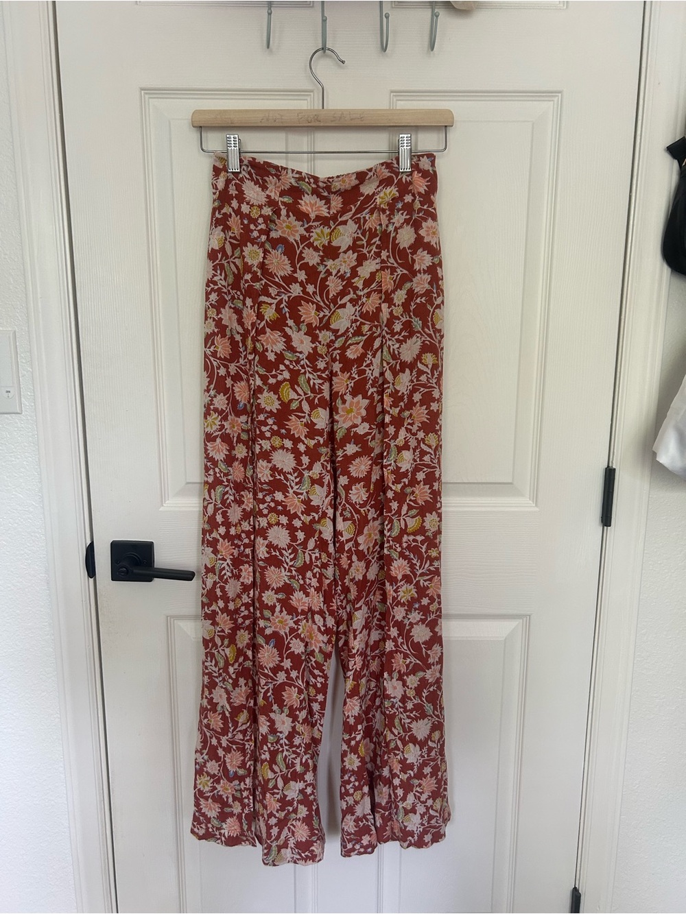 Billabong Wide-Leg Pants in Rust Floral